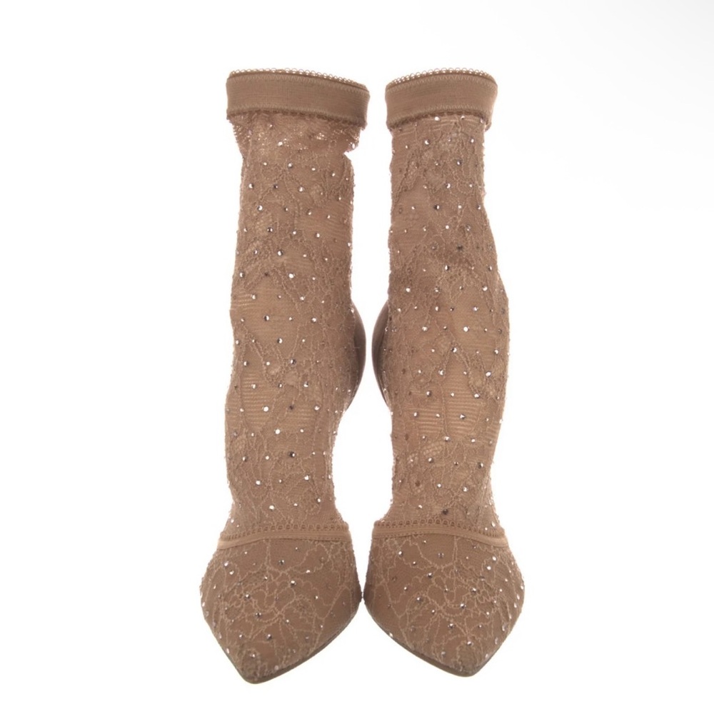 Gianvito Rossi Tan Embellished Women's Socks 
New!
